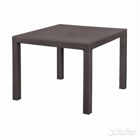 Стол ротанг плюс 940х940х740мм венге