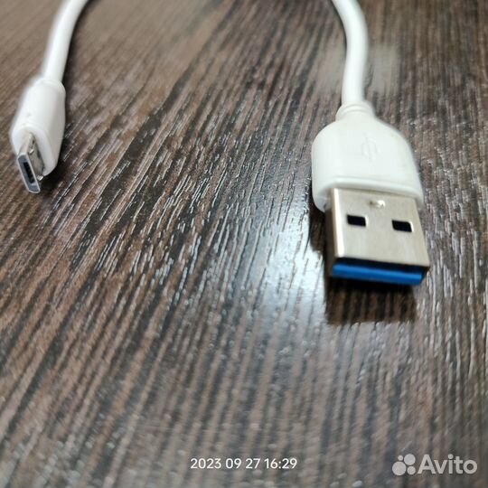 Кабель д/телефона micro-USB - USB-A, 0,3 m