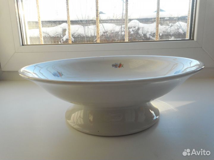 Ваза на ножке,фруктовница,Вербилки,винтаж СССР