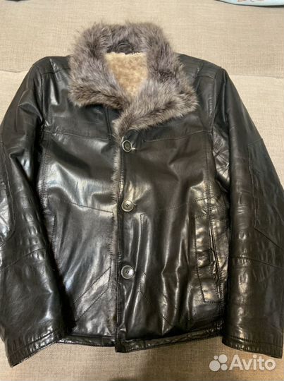 Кожаная куртка мужская 50 р