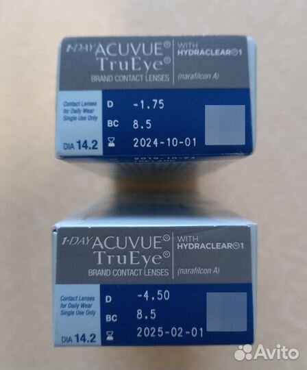 Линзы контактные