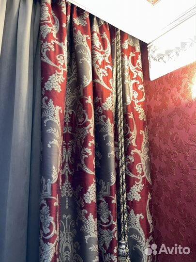 Винтажные шторы под шёлк