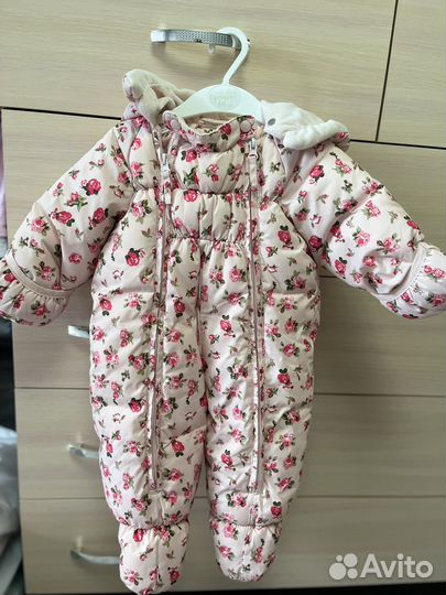 Зимний комбинезон для девочки 68