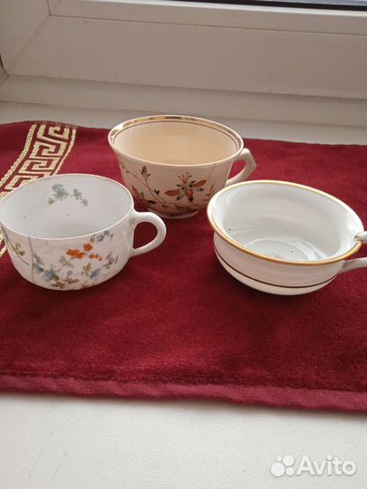 Остатки старинной посуды, дефекты