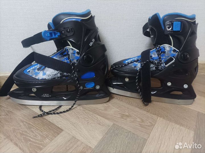 Хоккейные детские коньки раздвижные 34-37 размер