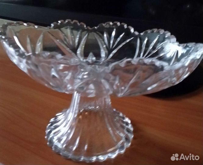 Ваза для фруктов на ножке СССР