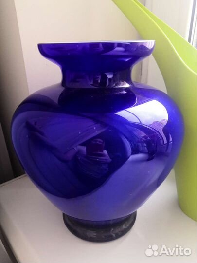 Стекло цветное ваза