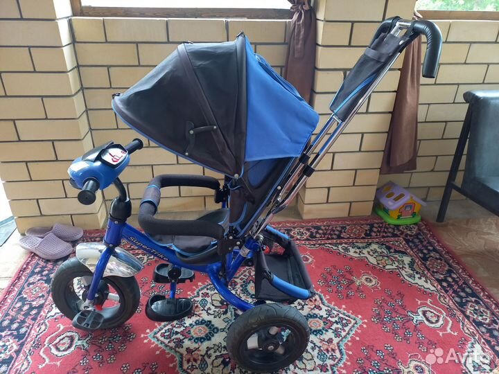 Велосипед с родительской ручкой