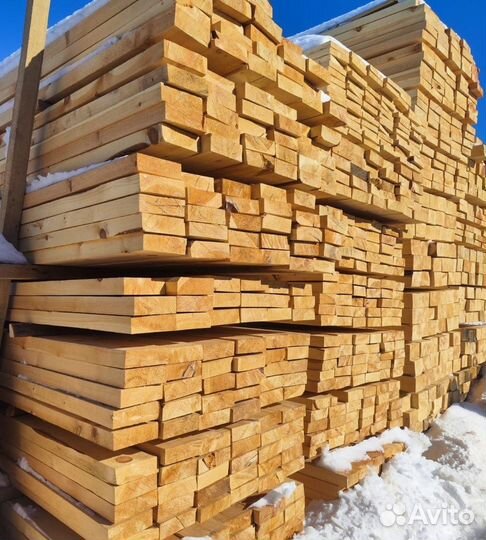 Доска обрезная 50х150х6000мм и другие размеры