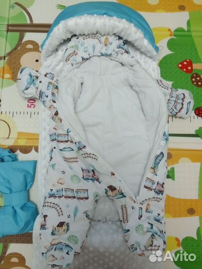 Конверт на выписку для мальчика осень