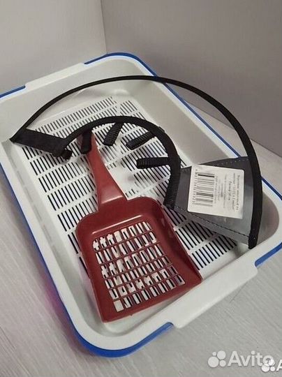 Лоток, лопатка, воротник для котов