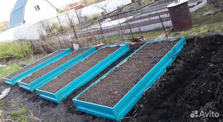 Грядка темно-зеленая 1м х 6м х 22см