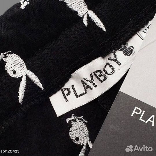 Спортивные штаны NO name черные С зайцами новые 46(S)