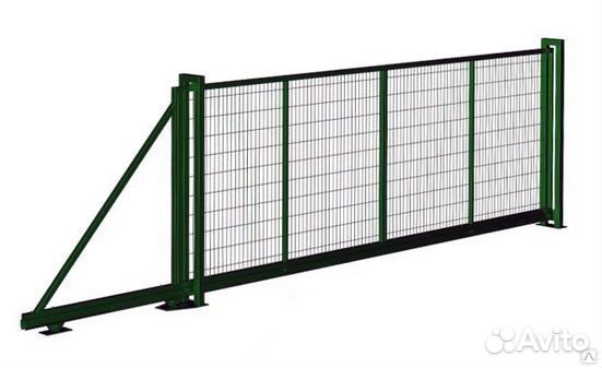 Металлические ворота откатные, распашные, кованые