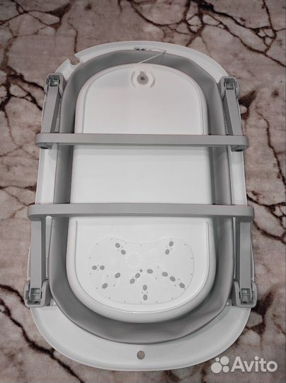 Ванночка для купания складная с матрасиком