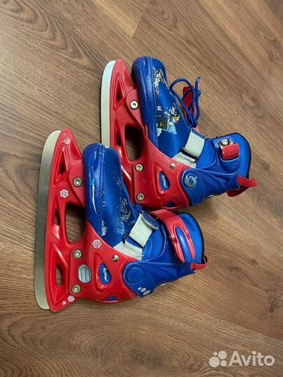 Коньки детские раздвижные 33-36