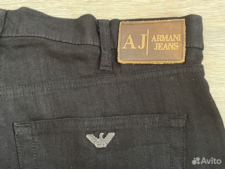 Armani Jeans 34 р. оригинальные брюки из льна