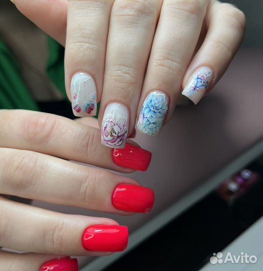 Маникюр наращивание