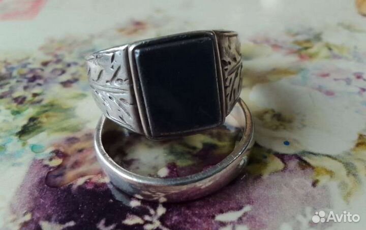 Перстень серебро