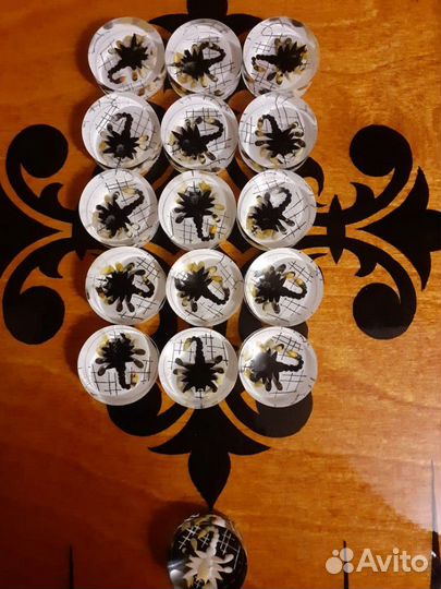 Фишки шашки для нард новые 3Д ручная работа