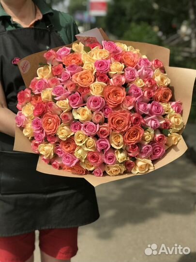 Букет 101 Роза, букеты из роз, розы