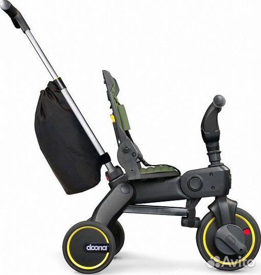 Новый складной велосипед Doona, зеленый