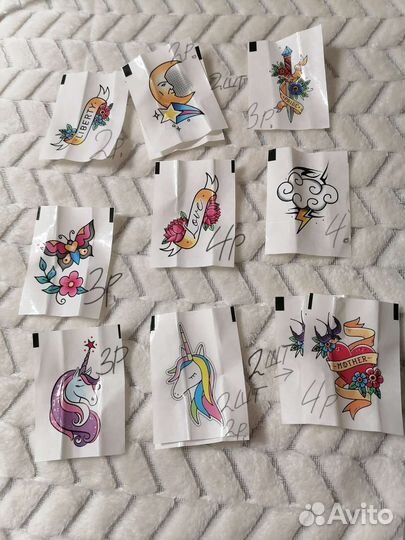 Тату, черно белые и цветные