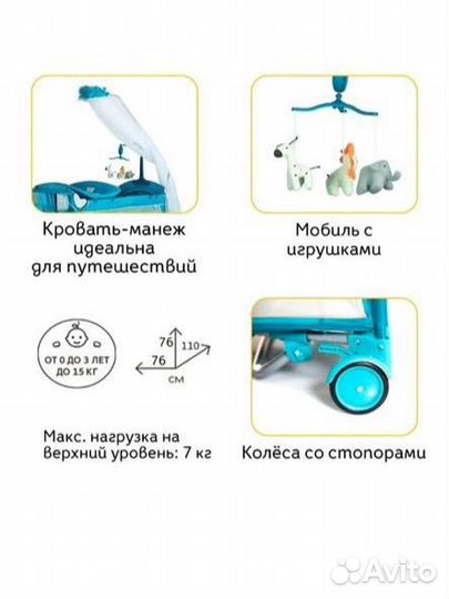 Прокат манеж-кровать