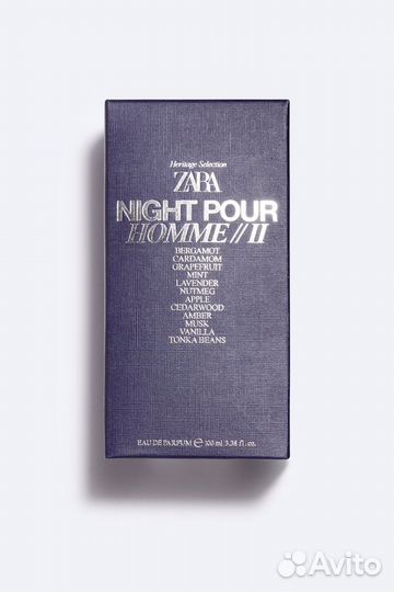 Zara night pour homme II sport 100 ML,Tobacco