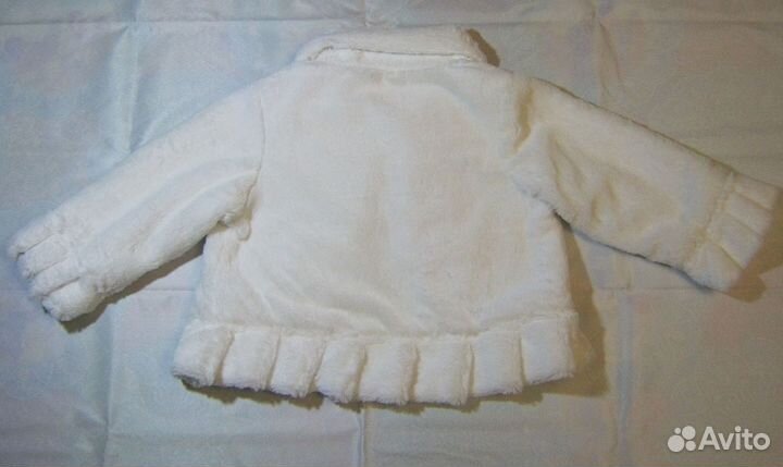 Меховое болерро-накидка с воротником 98-104