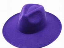 Шляпа фетровая фиолетовый