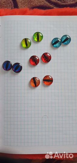 Пряжа и глазки, тунисские крючки