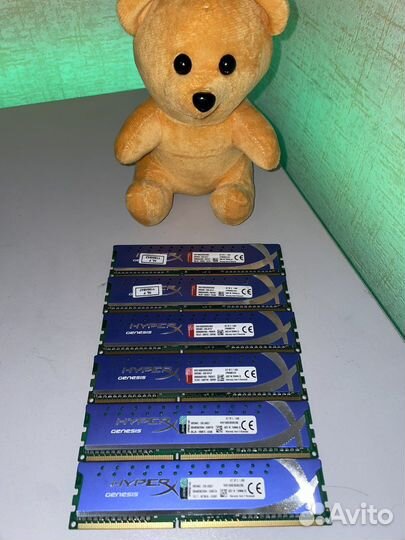 Оперативная память DDr3 4gb 6шт HyperX Genesis