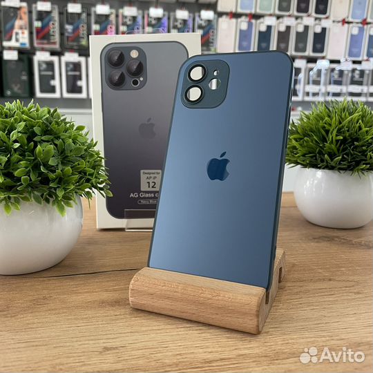 Стеклянный чехол Glass Case с MagSafe iPhone 11 12