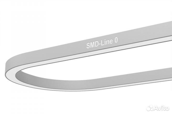 Светодиодный светильник форма овал 80W 800х400мм