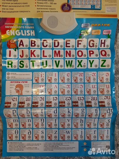 Электронный плакат. Говорящая азбука (английский)