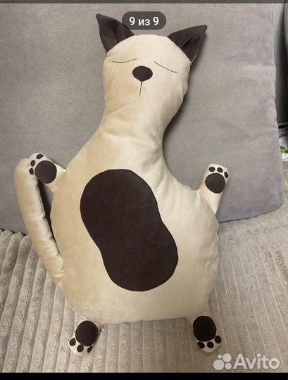 Pusheen cat кот подушка ручной работы