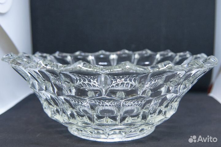 Ваза (Гусь-Хрустальный), блюдо на ножках