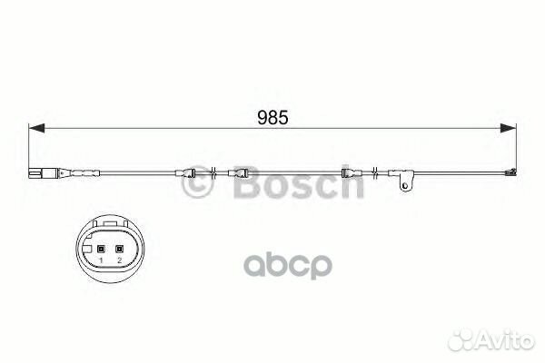 1 987 473 520 датчик износа колодок передних L