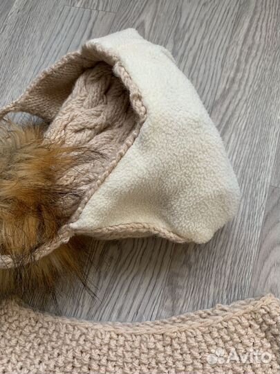 Комплект шапка, шарф детский