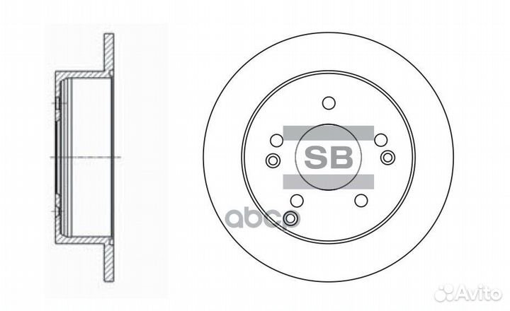 Диск тормозной задний sonata NF/magentis III SD
