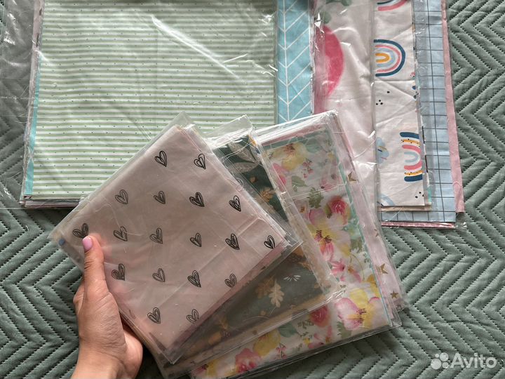 Лоскут набором обрезки отрезы лоскуты ткани сатин