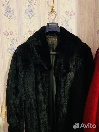 Старая шуба из кролика