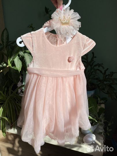 Нарядное платье для девочки 86 92