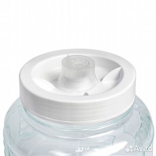 Банка стеклянная с гидрозатвором, 18 л