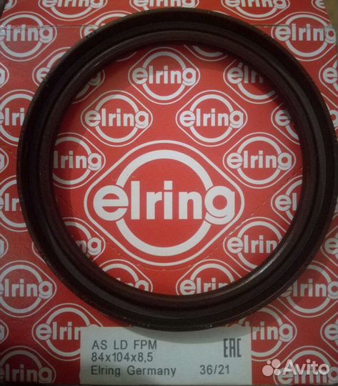 Сальник коленвала Nissan X-trail коренной Elring