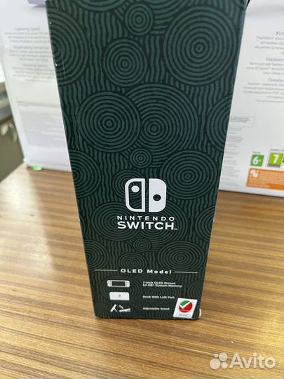 Nintendo switch oled zelda edition русс блок