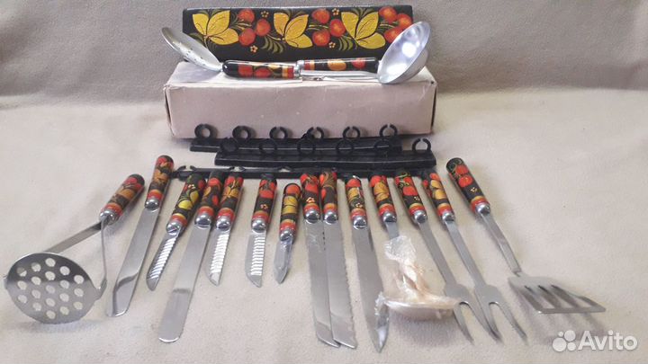 Набор для кухни,Хохлома