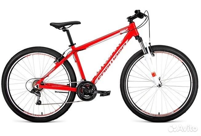 Велосипед forward apache 27.5 1.0 красный/белый