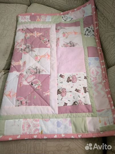 Детское лоскутное одеяло 90*120
